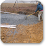 installation of gravel & distribution pipe