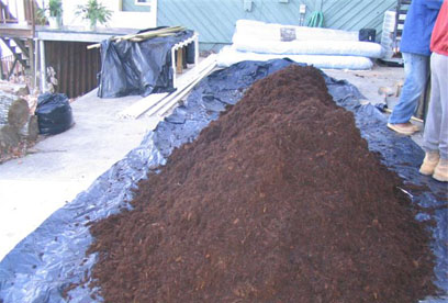 peat matter removed from module